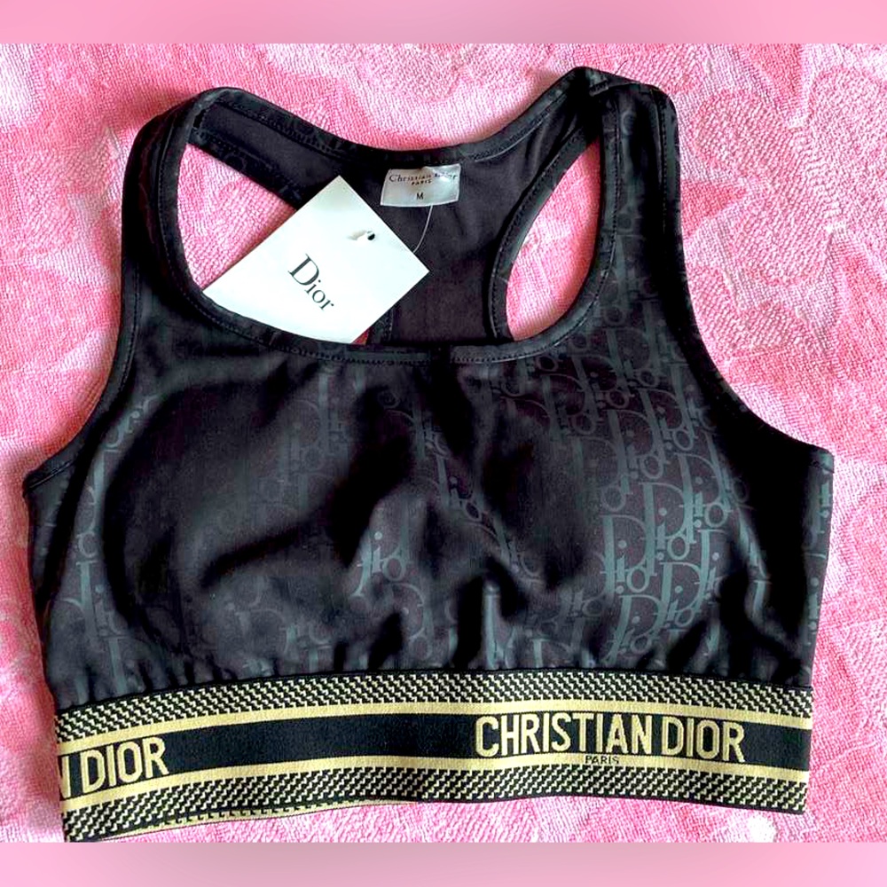 Christian Dior Monogram Crop Top / Sports Bralette